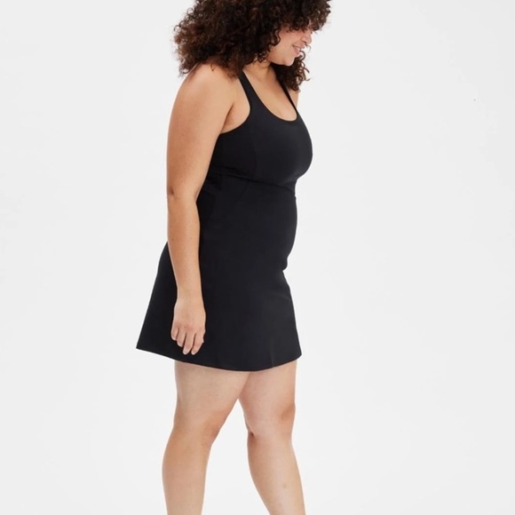 Girlfriend Collective 'Paloma' Racerback Dress in black - Picture 4 of 5